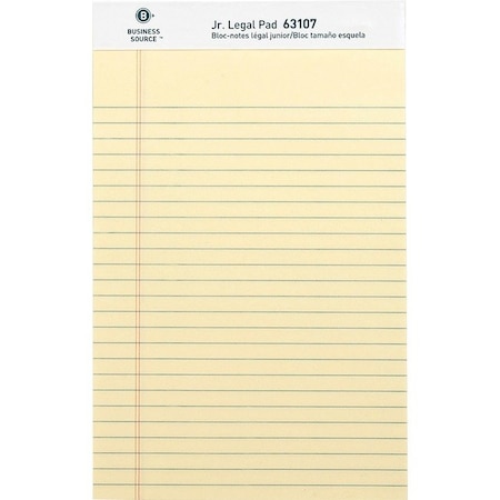 Business Source Pad, Jr Legal, 5X8, 50Sh, Ca 12PK BSN63107
